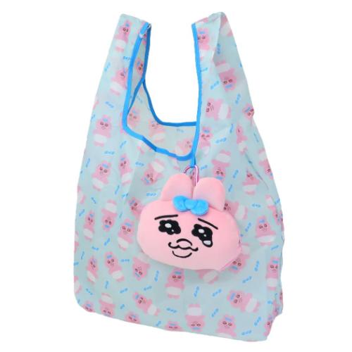 ショッピングバッグ おぱんちゅうさぎ ポーチ付きエコバッグ 可哀想に ヒューネット プレゼント ギフト マシュマロポップのサムネイル