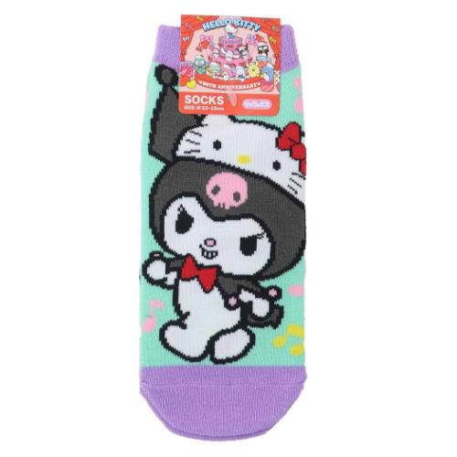 女性用靴下 クロミ くつした キャラックス パーティ サンリオ スモールプラネット スニーカーソックス かわいい メール便可 マシュマロポップのサムネイル