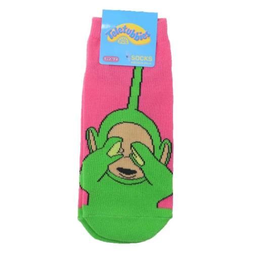 女性用靴下 Teletubbies テレタビーズ くつした キャラックス ディプシー めかくし スモールプラネット スニーカーソックス かわいい メール便可 マシュマロポップ