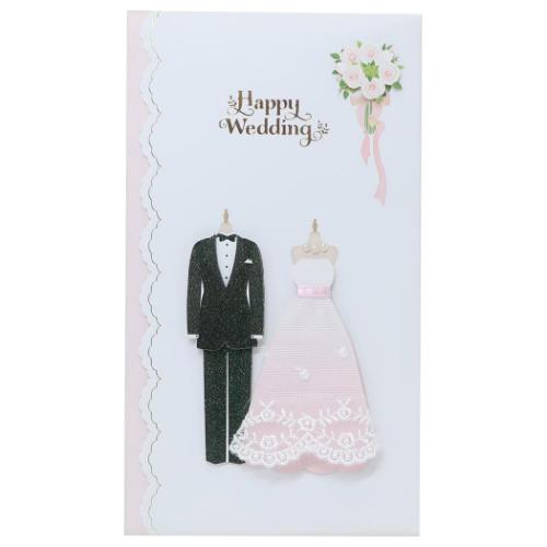 のし袋 ハンドメイド祝儀袋 封筒付き ドレス アクティブコーポレーション お祝い袋 金封 メール便可 マシュマロポップ