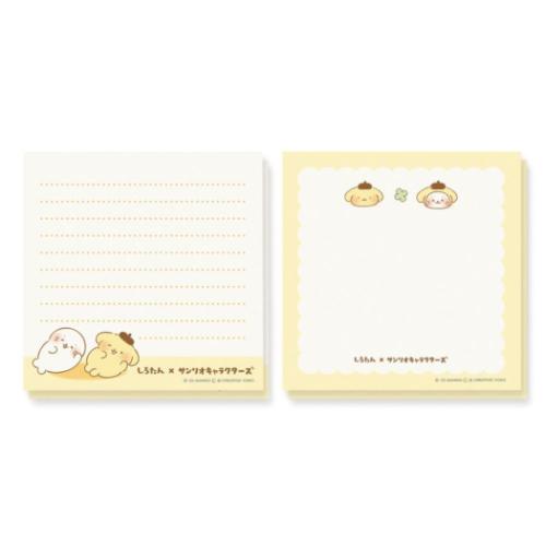 メモ帳 サンリオキャラクターズ スクエアメモ シロタン ポムポムプリン サンリオ エムプラン かわいい メール便可 マシュマロポップ