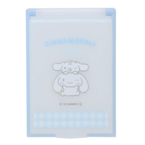 手鏡 シナモロール＆みるく カードミラーS サンリオ カミオジャパン コンパクトミラー メール便可 マシュマロポップ
