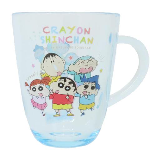 プラコップ クレヨンしんちゃん 取っ手付きアクリルカップ おともだち ティーズファクトリー 割れにくいコップ 食器 プレゼント アニメ マシュマロポップ