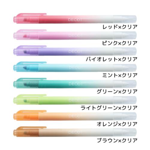 マーカーペン 白抜きマーカー DECOT2 デコット 新入学 サンスター文具 新学期準備文具 かわいい メール便可 マシュマロポップのサムネイル
