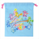 巾着袋 ケアベア 巾着 新入学 CareBears ケイカンパニー コスメポーチ 小物入れ かわいい メール便可 マシュマロポップ(4)