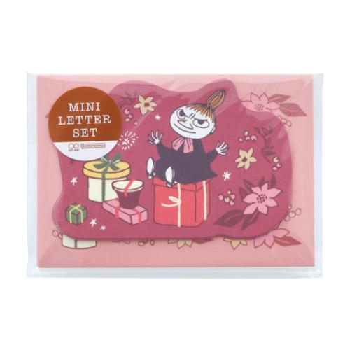 レターセット ムーミン ダイカットミニレターセット リトルミイ 北欧 サンスター文具 手渡し手紙セット ミニ便箋&ミニ封筒 メール便可 マシュマロポップ