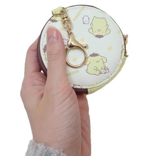 ミニポーチ ポムポムプリン 丸型キー＆コインケース サンリオ アルディ 小物入れ キーケース メール便可 マシュマロポップ