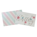 グリーティングカード フラワーバースデーカード バースデー2 APJ 誕生日 メッセージカード 封筒付き メール便可 マシュマロポップ