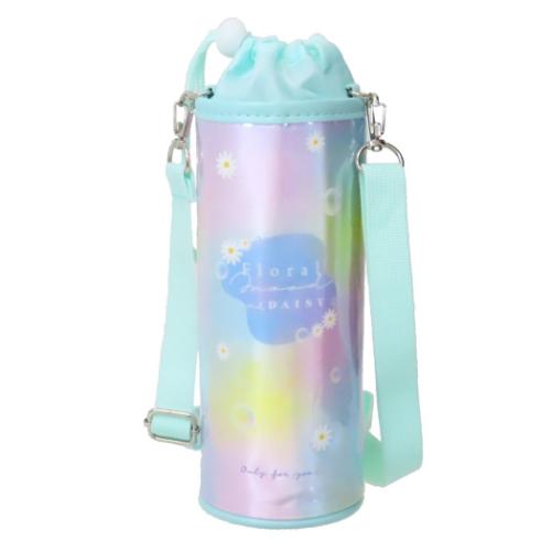ペットボトルホルダー FLORAL MOOD ショルダー付き保冷ボトルケース カミオジャパン アウトドア水筒 かわいい マシュマロポップ