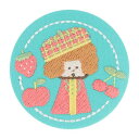 缶バッジ mizutama 刺繍缶バッジ G グリーン サンスター文具 コレクション雑貨 かわいい メール便可 マシュマロポップ
