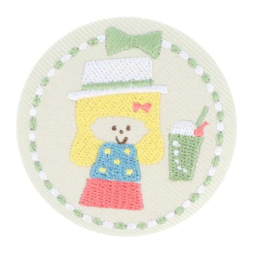 缶バッジ mizutama 刺繍缶バッジ BE ベージュ サンスター文具 コレクション雑貨 かわいい メール便可 マシュマロポップ 缶バッジ mizutama 刺繍缶バッジ BE ベージュ サンスター文具 コレクション雑貨 かわいい メール便可 マシュマロポップ
