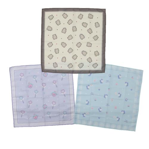 ランチーフ 3Pランチクロス ユニ クマ ステッキ ニシオ 入園新学期準備雑貨 幼稚園 保育園 メール便可 ..