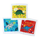 ハンドタオル ジュラシックワールド ハンドタオル3枚組 ネイチャーダイナソー 恐竜 丸眞 入園入学準備雑貨 映画 マシュマロポップ