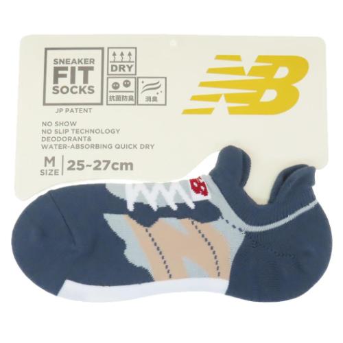 男性用靴下 ニューバランス メンズスニーカーソックス M ネイビー new balance シン NB エヌビー フレンズヒル FRIENDSHILL プレゼント 男の子 スポーツ メール便可 マシュマロポップ