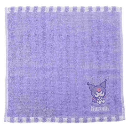 ミニタオル クロミ ジャガードハンカチタオル クロミパープル サンリオ 丸眞 汗拭きタオル メール便可 マシュマロポップ
