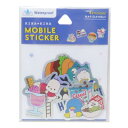 ダイカットシール はぴだんぶい モバイルステッカー サンリオ グルマンディーズ デコシール スマホステッカー メール便可 マシュマロポップ