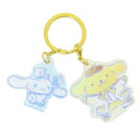 キーリング シナモロール&ポムポムプリン 2チャームキーホルダー サンリオ エスケイジャパン コレクション雑貨 メール便可 マシュマロポップ