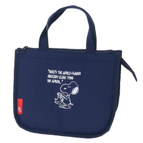 保温保冷ランチバッグ スヌーピー IP.サーモK.デリ.Peanuts-9B 保冷バッグ お弁当サイズ APRON ピーナッツ ルートート Thermo Keeper 保冷ミニトート 洗える 洗濯 マシュマロポップのサムネイル