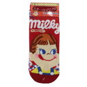 女性用靴下 不二家のペコちゃん ソックス レディース ミルキー ジェイズプランニング かわいい メール便可 マシュマロポップ