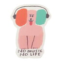 ステッカー 波田 佳子 CREATORS CIRCUS クリエイターズサーカス No Music No Life フロンティア 耐水 耐光 デコシール スマホステッカー メール便可 マシュマロポップ