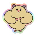 ステッカー yukke CREATORS CIRCUS クリエイターズサーカス ムキムキのハムちゃん フロンティア 耐水 耐光 デコシール スマホステッカー メール便可 マシュマロポップ