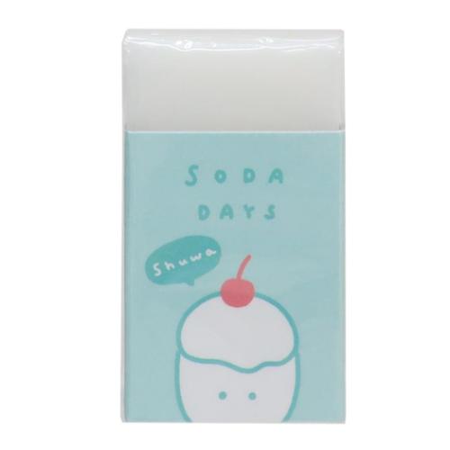 消しゴム COLOR DAYS まとまるくん消しゴム SODA DAYS カミオジャパン 新学期準備文具 かわいい メール便可 マシュマロポップ