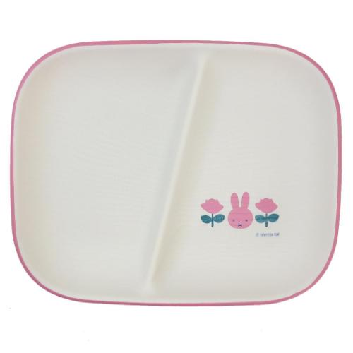 中皿 ミッフィー スクエアワンプレート MIFFY and ROSE ディックブルーナ マリモクラフト プラスチック 食器 絵本 マシュマロポップ