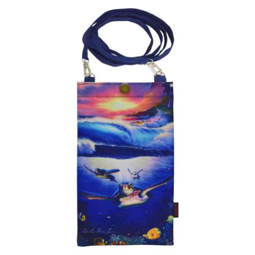 スマホポーチ クリスチャン リース ラッセン スマホショルダーバッグ カミングホーム タートルズ ユーパワー CL-01154 スマホ入れ 取寄品 マシュマロポップ