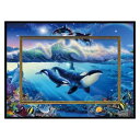 風景画 クリスチャン リース ラッセン ビッグアート Mサイズ ブルーワールド2 ユーパワー CL-08014 マリンアート インテリア 取寄品 マシュマロポッ...