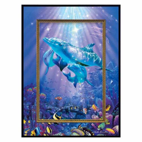 風景画 クリスチャン リース ラッセン ビッグアート Mサイズ ラ メール ドゥ クリスタル ヌメロ アン ユーパワー CL-08020 マリンアート インテリ...