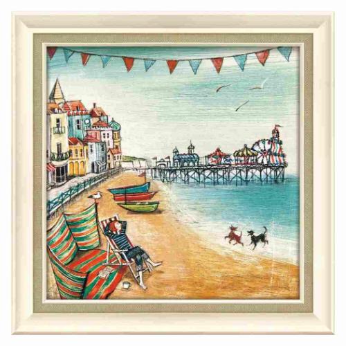 カフェ インテリア ジョー ラム アートフレーム クーリングオフ ユーパワー JR-09019 絵画 額付きポスター インテリア 取寄品 マシュマロポップ