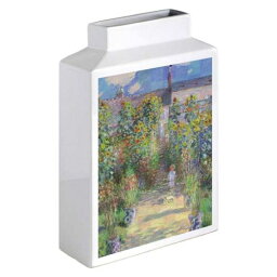 フラワーベース モネ 名画モザイクアートシリーズ アートベース Mサイズ ヴェトゥイユの画家の庭 ユーパワー MV-04015 花瓶 ギフト インテリア 取寄品 マシュマロポップ