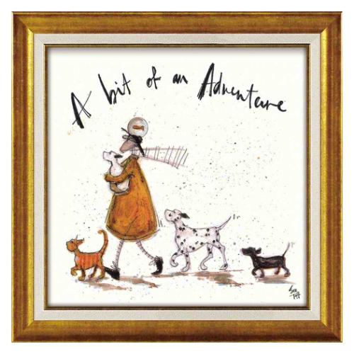 カフェ インテリア サム トフト アートフレーム ほんの少しの冒険 ユーパワー ST-08109 額付きポスター インテリア 取寄品 マシュマロポップ