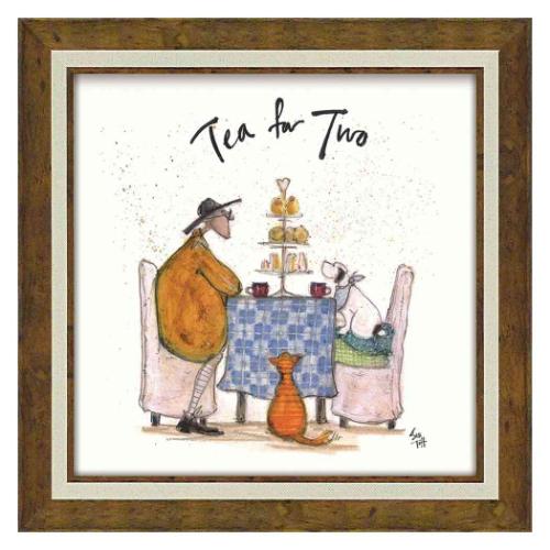 カフェ インテリア サム トフト アートフレーム みんなでお茶 ユーパワー ST-08113 額付きポスター インテリア 取寄品 マシュマロポップ