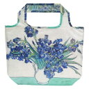 ショッピングバッグ ゴッホ 名画エコバッグ Lサイズ アイリスの花瓶 ユーパワー AE-01120 お買い物かばん ギフト 取寄品 マシュマロポップ