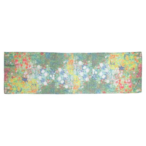マフラー クリムト 名画モザイクアートシリーズ ストール フラワーガーデン ユーパワー AM-01706 防寒 ギフト 取寄品 マシュマロポップ