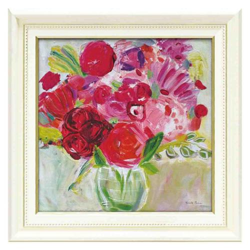 フラワーアート ファリダ ザマン アートフレーム ピンク アンド レッド フローラル ユーパワー FZ-07002 ギフト インテリア 取寄品 マシュマロポップ