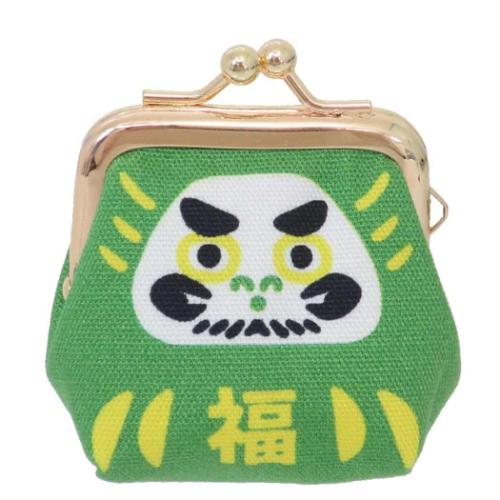 コインケース だるまころん小がま ミドリ アミナコレクション レトロ がま口 かわいい 小銭入れ マシュ..