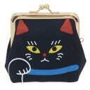 コインケース ねこころん大がま クロネコ アミナコレクション プレゼント 小銭入れ かわいい がま口ポーチ マシュマロポップ