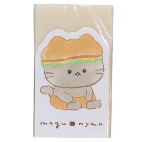 けしごむ もぐにゃん ダイカットスリーブ消しゴム ハンバーガー 新入学 カミオジャパン 新学期準備文具 筆記用具 小学生 メール便可 マシュマロポップ