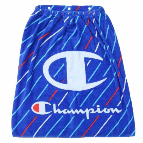 ラップタオル チャンピオン 60丈マキタオル 60cm丈巻き巻きタオル スラッシュスタイル スポーツブランド 丸眞 サマーレジャー用品 海プール着替えタオル マシュマロポップ