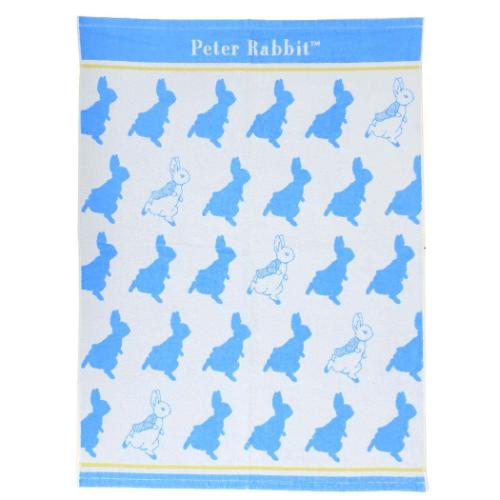 キッズタオルケット ピーターラビット お昼寝ケット ピーターシルエット 丸眞 子供用夏用寝具 キッズタオル 絵本 マシュマロポップ