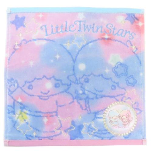 ミニタオル リトルツインスターズ シャーリングハンカチタオル ゆめきらキキララ サンリオ 丸眞 汗拭きタオル メール便可 マシュマロポップ