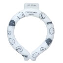 夏用クールネック PIXEL PARTY アイスループ Sサイズ カミオジャパン 熱中症対策 冷却 かわいい メール便可 マシュマロポップ