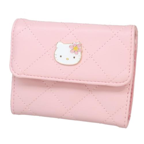 小銭入れ ハローキティ コインケース ピンクキルト サンリオ 丸眞 ミニウォレット 小銭 ポーチ メール便可 マシュマロポップのサムネイル