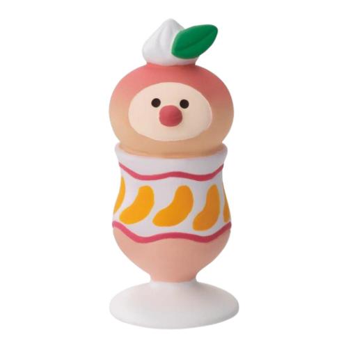 マスコット concombre 文鳥桃パフェ デコレ インテリア かわいい プレゼント メール便可 マシュマロポップのサムネイル