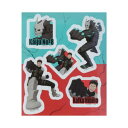 ステッカー 怪獣8号 ビッグクリアステッカー 怪獣8号&日比野 カフカ 少年ジャンプ サンスター文具 キャラクターシール アニメメール便可 マシュマロポップ