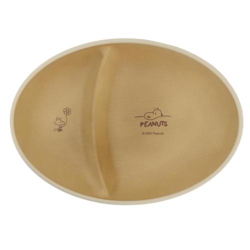 中皿 スヌーピー オーバルプレート デスク柄 ピーナッツ マリモクラフト プラスチック 食器 かわいい マシュマロポップ