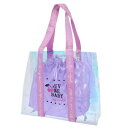 プールバッグ ラメ&オーロラトートビーチバッグ PINK ニシオ 海プール サマーレジャー用品 女の子 マシュマロポップ