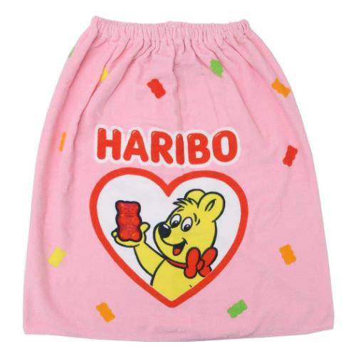 楽天ガールズ雑貨通販マシュマロポップラップタオル HARIBO 巻きタオル60cm ピンク お菓子パッケージ ニシオ サマー レジャー用品 海 プール 着替えタオル マシュマロポップ